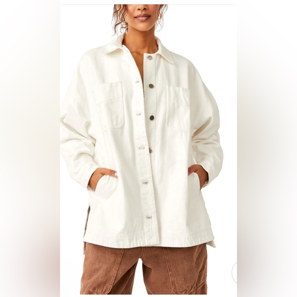 Free People Madison City Twill Jacket XS NEW